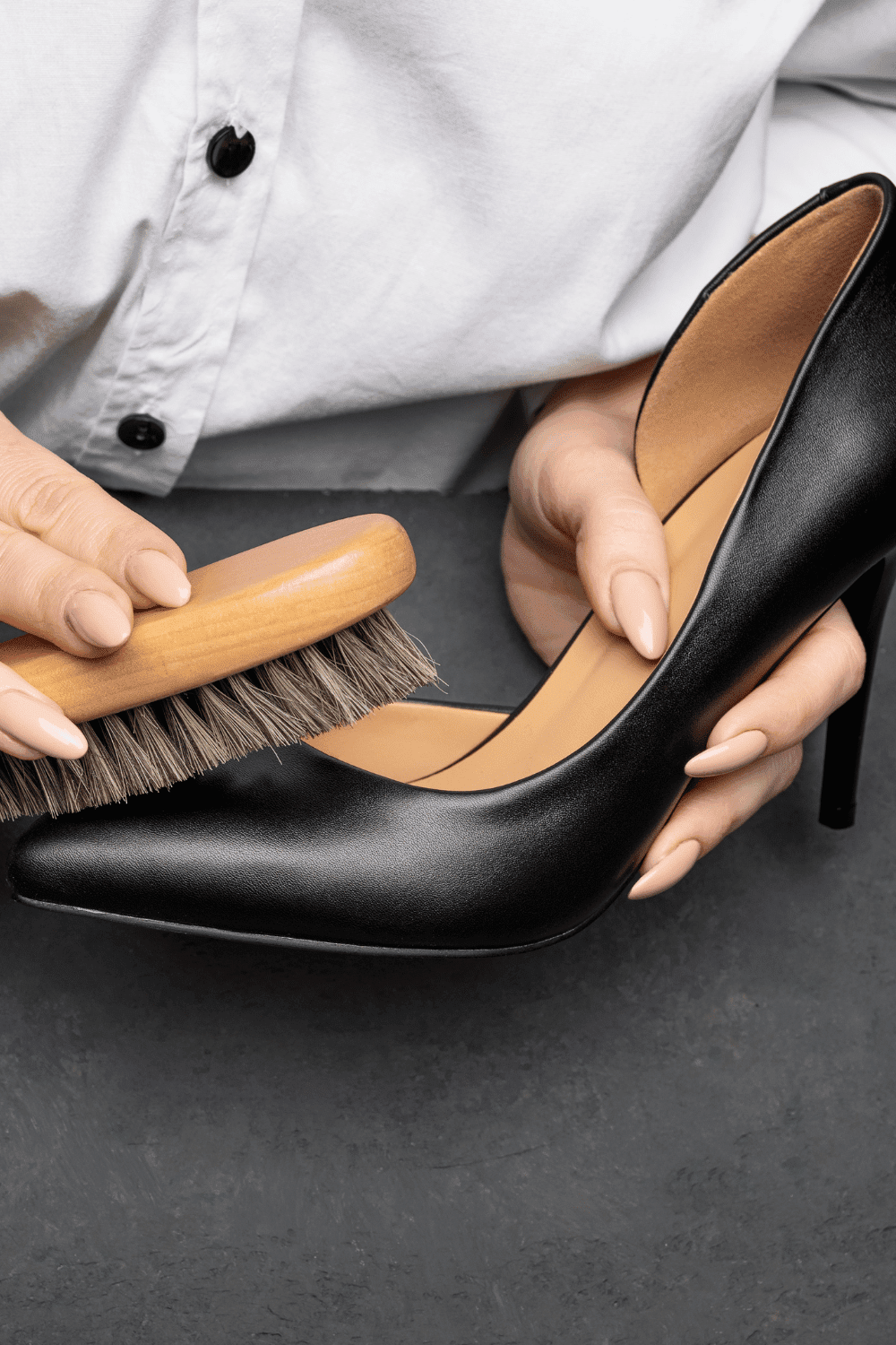 how to clean high heels